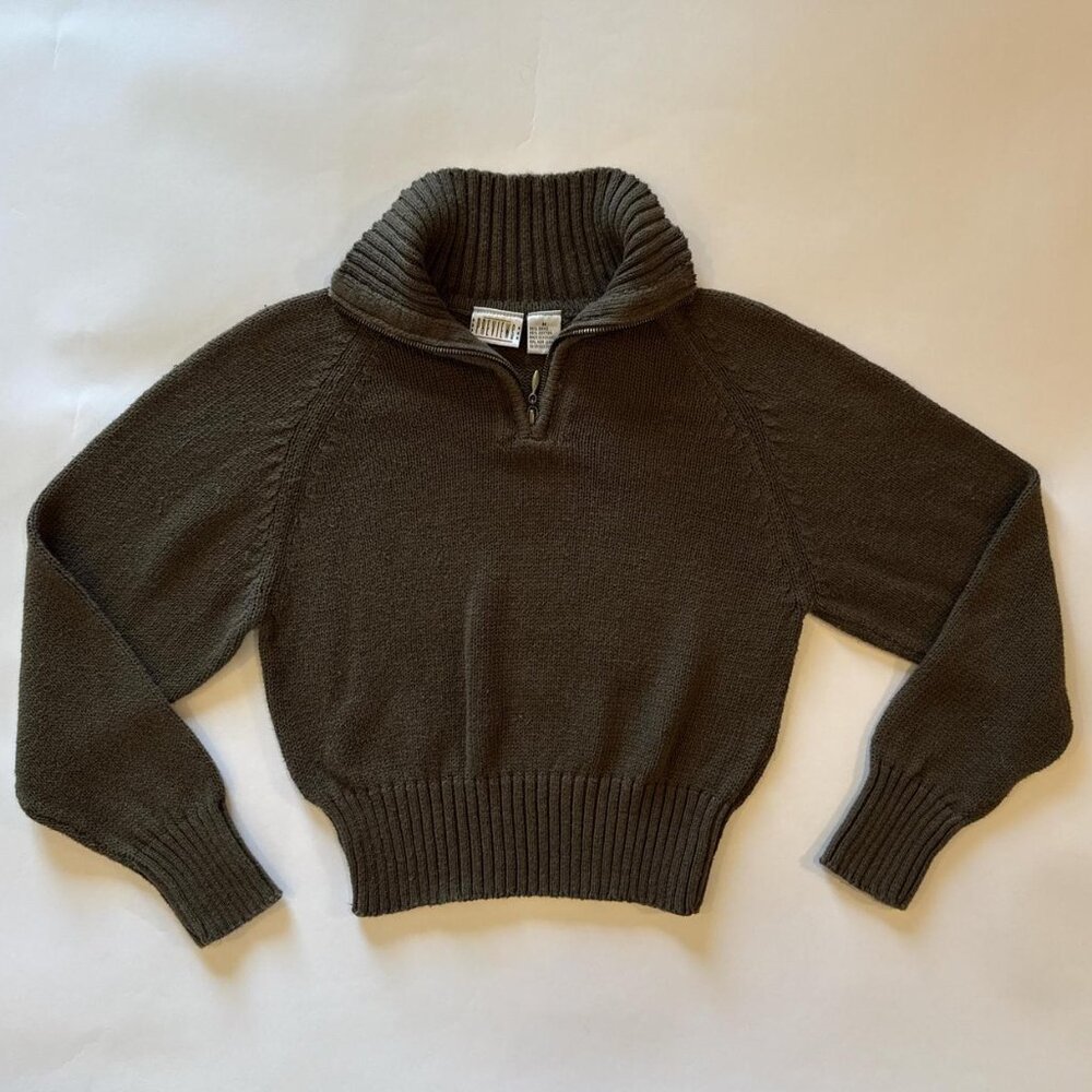 Vintage Previews Collared Quarter Zip Sweater ☆